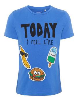 Camiseta Name it Today Azul Para Niño