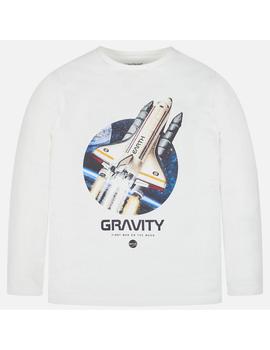 Camiseta Mayoral m/l 'gravity' Negra Para Niño