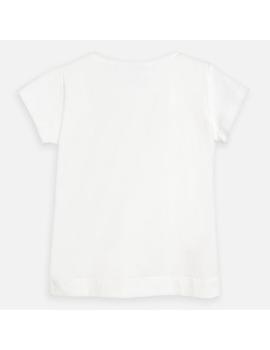 Camiseta Mayoral M/C Lazo Cruda Para Niña