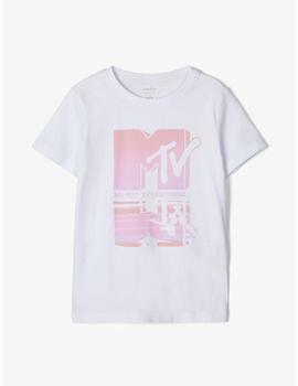 Camiseta Name it MTV  Blanca Kids Niña