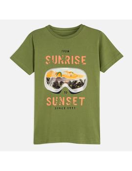 Camiseta Mayoral M/C Sunrise Verde Kids Niño