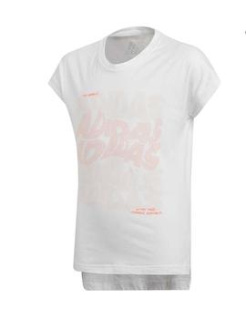 Camiseta Adidas YG ID Graphic Blanco
