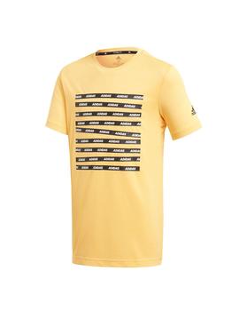 Camiseta Adidas YB TR AC Naranja/Negro