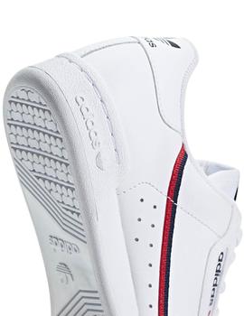 Zapatilla Adidas Originals Continental 80 J Blanco