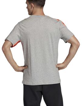 Camiseta Adidas M AAC Gris/Naranja Para Hombre