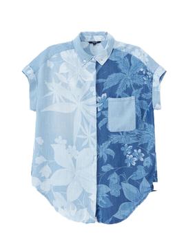 Camisa Desigual Bluewai Denim Para Mujer