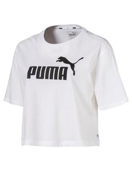 Camiseta Corta Puma Blanco Mujer
