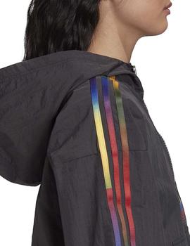 Sudadera Adidas Cropped HalfZip Negro Mujer