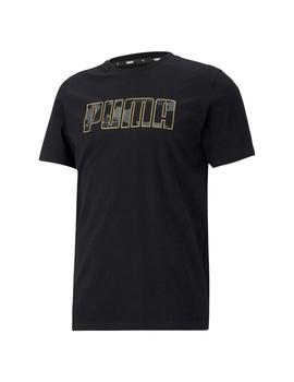 Camiseta Puma Metallic Nights Graphic Negro Hombre