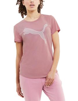 Camiseta Puma Evosripe Foxglove Rosa Mujer