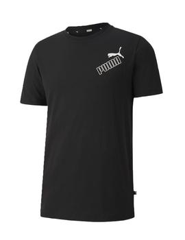 Camiseta Puma Amplified Negro Hombre