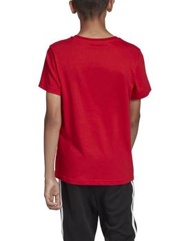 Camiseta Adidas Trefoil Rojo Niño