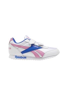 Zapatillas Reebok Royal CLJog 2 Bco/Rosa/Azul Niña