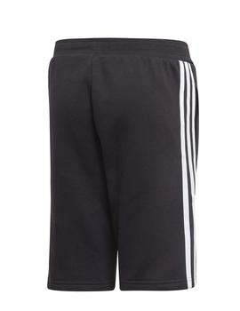 Pantalon corto Adidas Fleece Negro/Blanco Niño