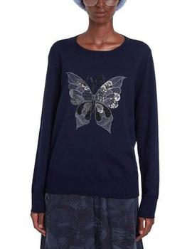 Jersey Desigual Butterfly Marino Mujer