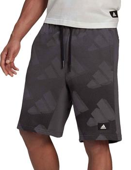 Pantalon corto Adidas M FI GFX Gris/Negro Hombre