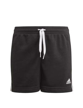 Pantalon corto Adidas G 3S Negro/Blanco Niña