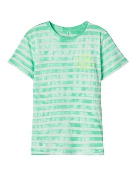 Camiseta Name it Tie-dye Verde Kids Niño