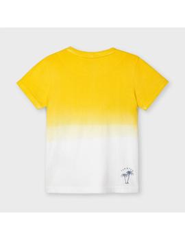 Camiseta Mayoral  M/c Dip Dye Sol Para Niño