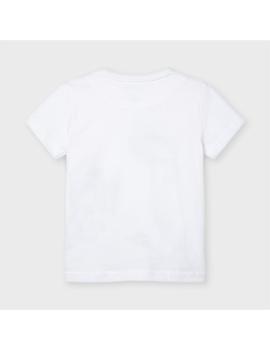 Camiseta Mayoral  M/c 'ready' Blanco Para Niño
