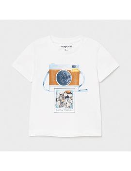 Camiseta Mayoral M/c Lenticular Blanca Para Bebé