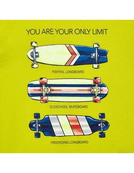 Camiseta  Mayoral Mc Skateboards Lemomgrass Para Niño