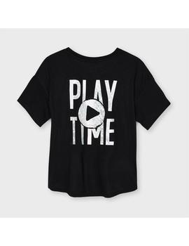 Camiseta Mayoral  M/c Play Time  Negro Para Niña