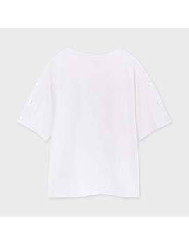 Camiseta Maayoral  M/c Niñas Broches Bco-negro Para Niña