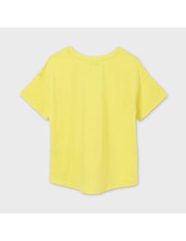 Camiseta  Mayoral M/c Grafica Limón Para Niña