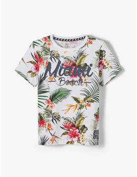 Camiseta Name it Flores Para Niño