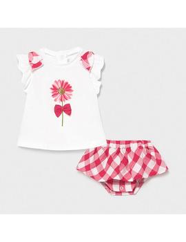 Conj. Mayoral Falda Y Camiseta Rosa Para Bebé