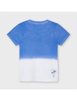 Camiseta Mayoral Dip Dye Azul Para Niño