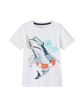 Camiseta Name it Tiburón Blanca Para Niño