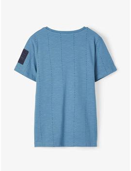 Camiseta Name it Theodor Azul Para Niño