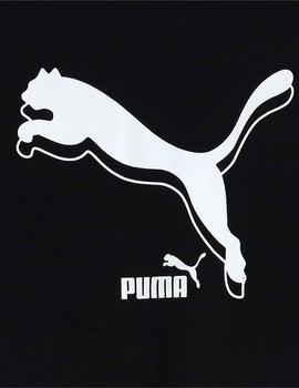 Camiseta Puma Power Logo Negro/Blanco Niña