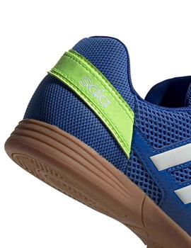 Zapatillas Adidas Top Sala J Azul/Blanco/Verde