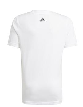 Camiseta Adidas B LIN T Blanco/Negro Niño