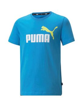 Set Puma Short Jersey Azul/Negro Niño