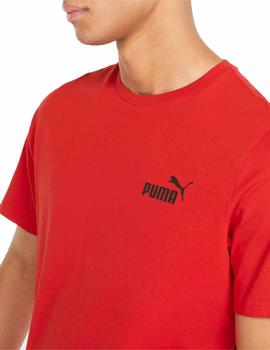 Camiseta Puma ESS+ Tape Rojo Hombre