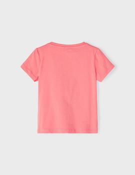 Camiseta Name it Darcy Coral Para Niña