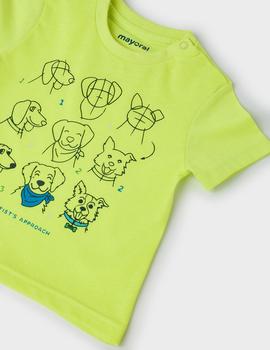 Camiseta Mayoral  M/c 'draw' Clorofila Para Bebé NIiño