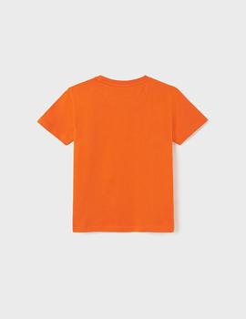 Camiseta Mayoral Surf Naranja Para Niño