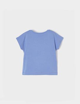 Camiseta Mayoral Lazo Azul Para Niña