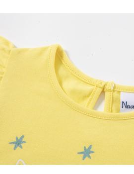 Camiseta Newness Corona Amarilla Para Bebé