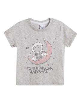 Camiseta Newness Luna Gris Para Bebé