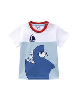 Camiseta Newness Tiburón Azul Para Bebé