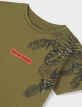Camiseta Mayoral M/c 'tropical' Tortuga Para Niño
