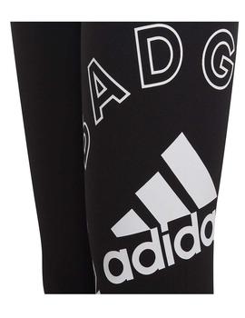 Leggings Adidas G Logo Tig Negro/Blanco Niña