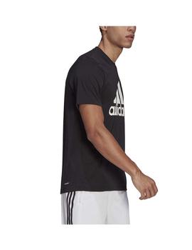 Camiseta Adidas M FR LG T Negro/Blanco Hombre