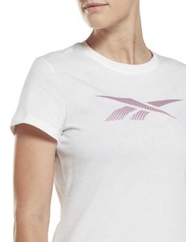 Camiseta Reebok Vector Graphic Blanco Mujer